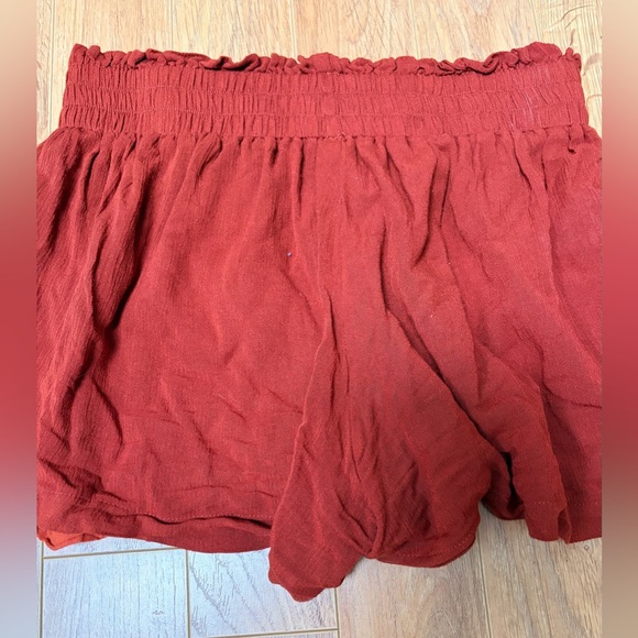 Source Unknown High Waist Rust Shorts - Picture 2 of 3